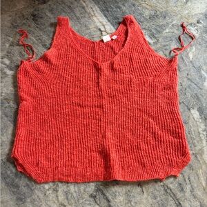 Orange crochet tank from the gap size small